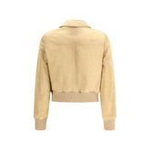 Suede leather jacket